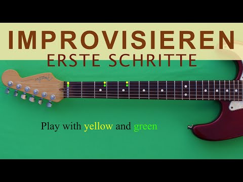 🟡🟢 E-Moll Pentatonik für Gitarre | erste Schritte