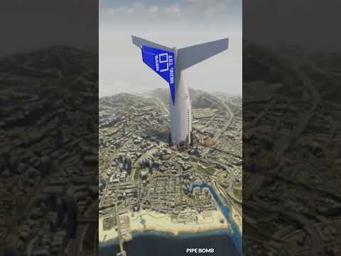 Boeing 737 vs Los Santos | #gta #teardown #destruction