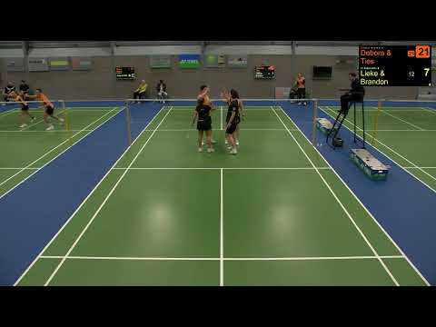 BC Duinwijck - CT deBoer BCH, baan 2 (eredivisie badminton, 14-12-2025)