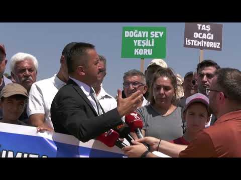 Kahramanmaraş’ta tarım arazilerinin ortasında taş ocağı tartışması!