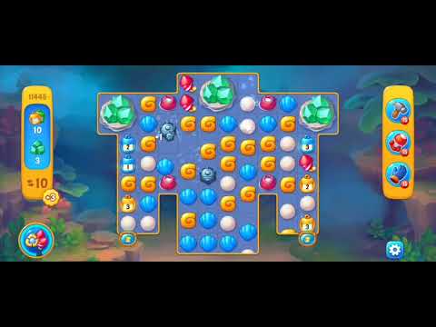 Fishdom Easy Level 11445 (with Double Lightning  and Double Bomb) @choraelmin