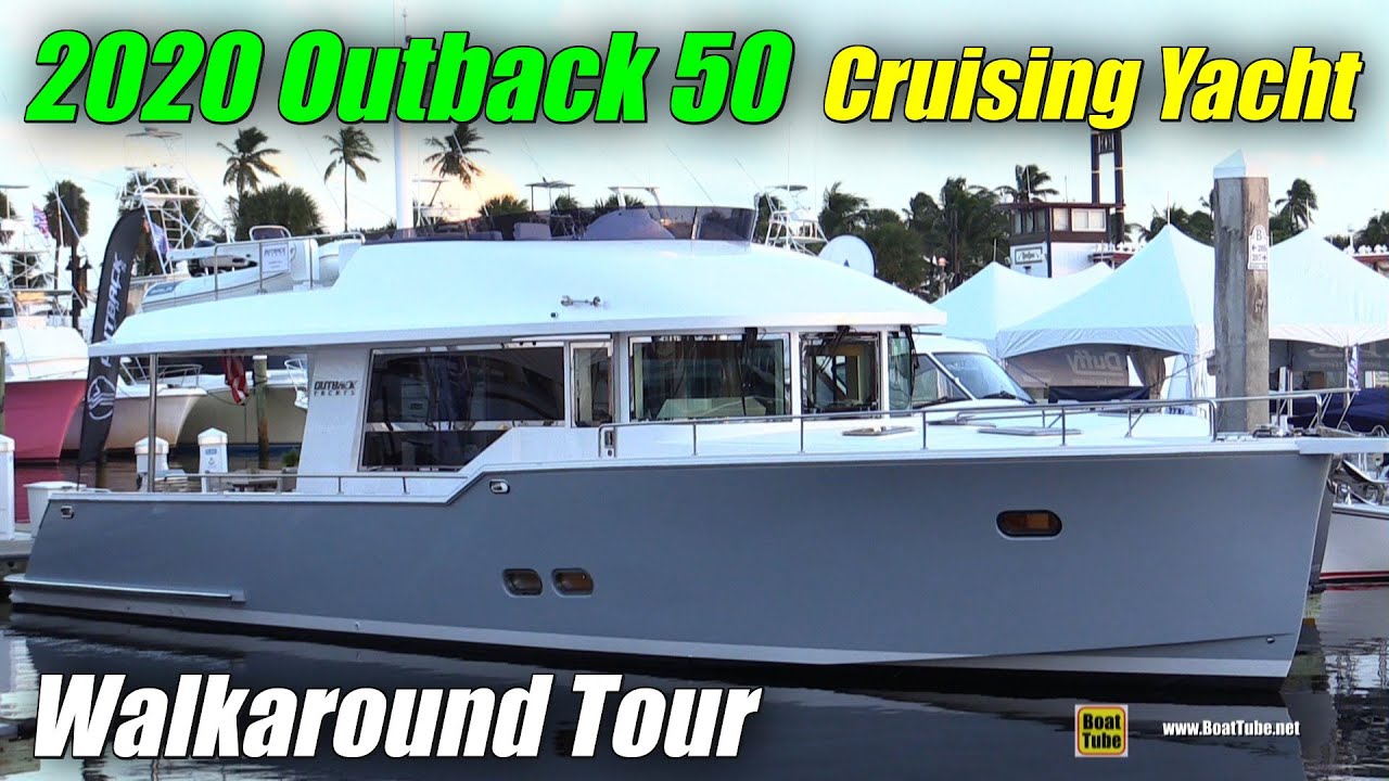 Outback 50 Cruising Yacht Walkaround Tour - 2020 Fort Lauderdale Boat Show