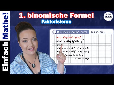 Die erste binomische Formel rückwärts | Faktorisieren by einfach mathe!