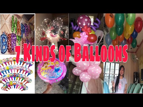 Seven (7) Types of Balloons || For All Occasions || Business Ideas || Balloons for Parties