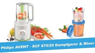 Philips Avent SCF870/20 - Dampfgarer & Mixer - Unboxing & Test - JetLoneStarr