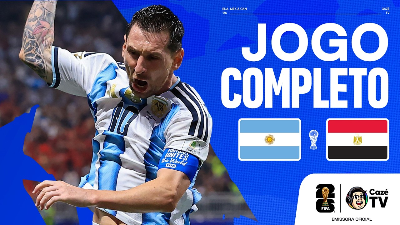 JOGO COMPLETO: ARGENTINA X EGITO | COPA DO MUNDO FIFA™ 2026 | OITAVAS DE FINAL