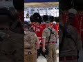 Troops pass through Waterloo Station ahead of Coronation