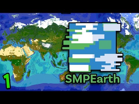 Minecraft But It's Literally A Map Of Earth (Minecraft SMP Earth #1)