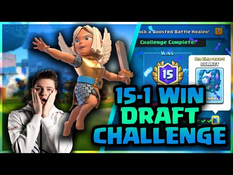 15-1 WINS BATTLE HEALER DRAFT CHALLENGE! - Clash Royale