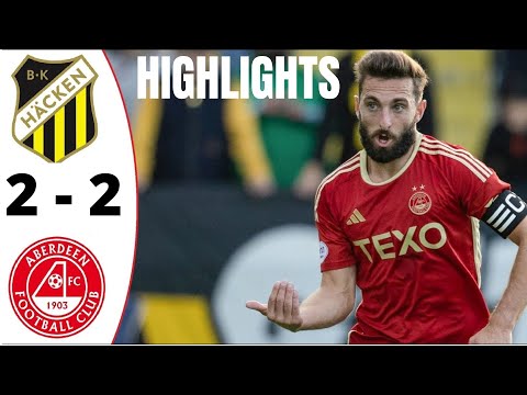BK Hacken 2-2 Aberdeen | Europe League 2023/24 | Highlights and Goals
