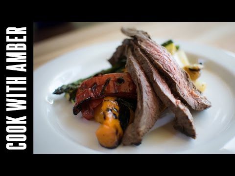 Grilled Flank Steak and Veggies | Cook With Amber