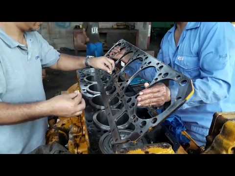 INSTALLING CYLINDER HEAD (caterpillar 3406)