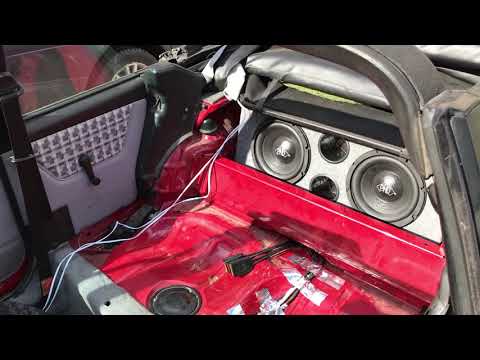 VW Golf MK1 cabrio first speaker test