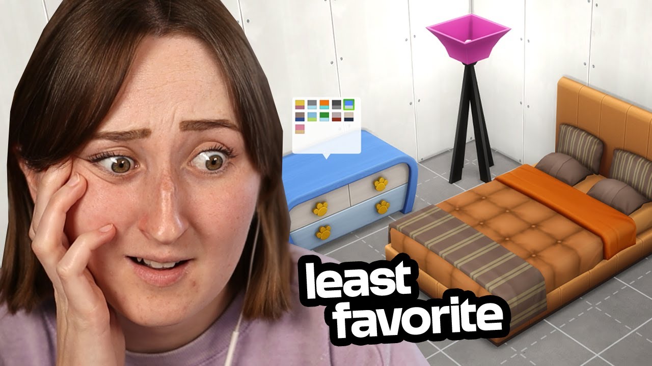building in the sims with *only* items i hate