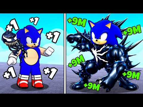 SONIC BECAME THE STRONGEST VENOM IN ROBLOX VENOM EVOLUTION !!