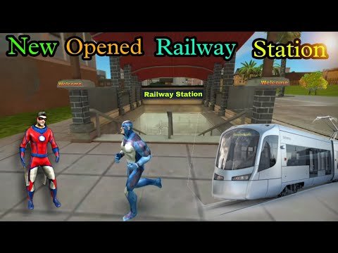 Railway Station In Rope Hero Vice Town Game || 😱 New Update || Rope Hero ||
