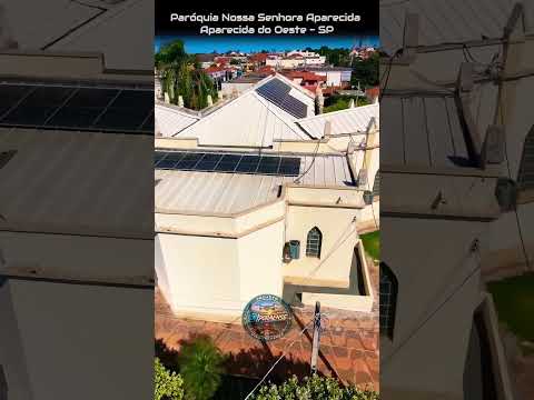APARECIDA DO OESTE SP, PROJETO VISÃO AÉREA - IGREJA MATRIZ DE NOSSA SENHORA APARECIDA.