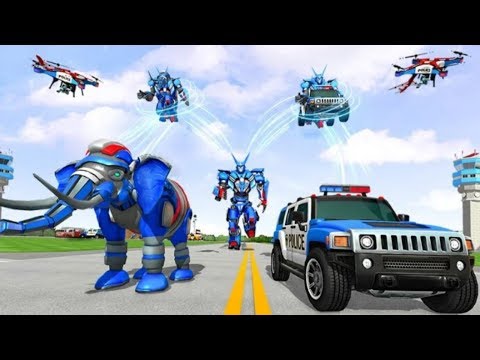 Police Elephant Robot Transporter Android Gameplay