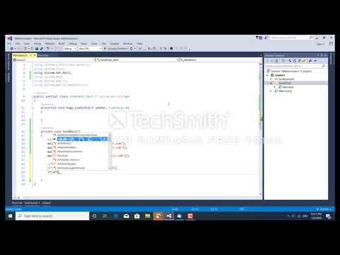 How to send email using web forms c# (basic)
