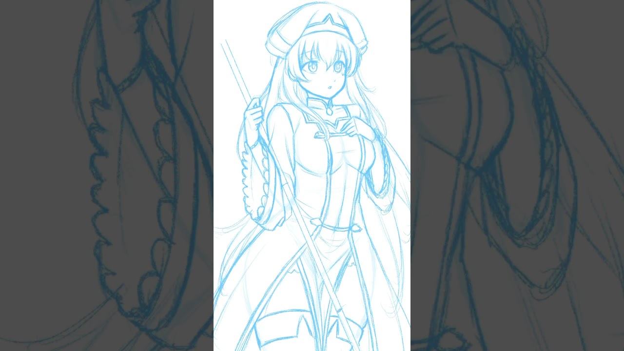 Priestess!! Time Lapse!  #anime #manga  #priestess  #procreate #goblinslayer #cinematic