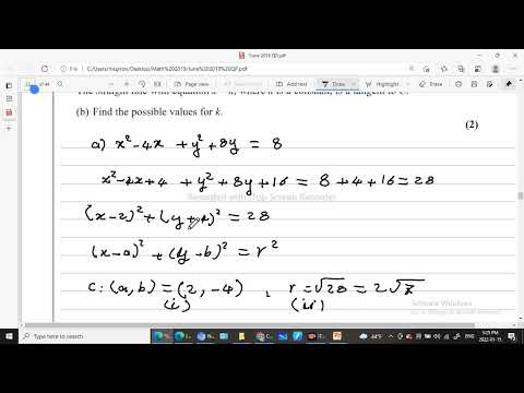 MATH  Paper 1 EDEXCEL May 2019 Q10