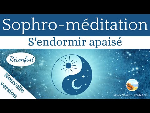 Sophro - meditation to fall asleep peacefully and comforted - voice guide & music theta waves 4hz