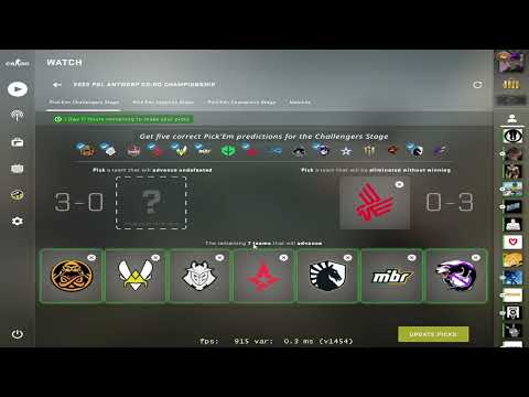 s1mple showed his pick'em for major