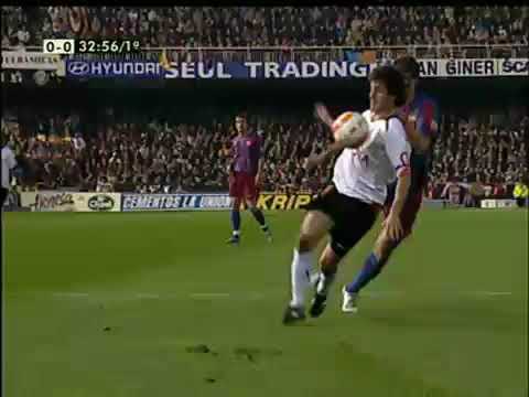 Aimar amazing ball control vs Barcelona