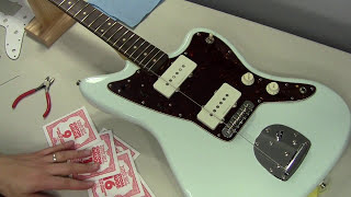 Video thumbnail for Squier Vintage Modified Jazzmaster pickguard upgrade by Landon Bailey