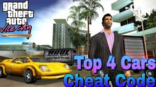 Top 4 Racing Cars || GTA Vice City Cheat Code PC & Android