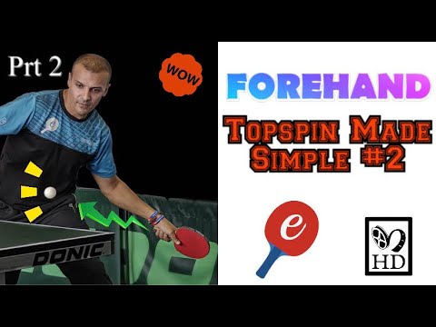 Forehand Topspin Made Simple Part 2 | eBaTT Tutorial #40