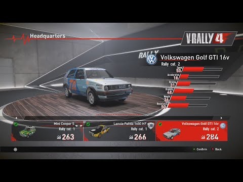 V-RALLY 4 - Cars Showroom Part 1 - Historical Rally