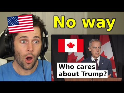American Reacts to Mark Carney DISMISSING Donald Trump
