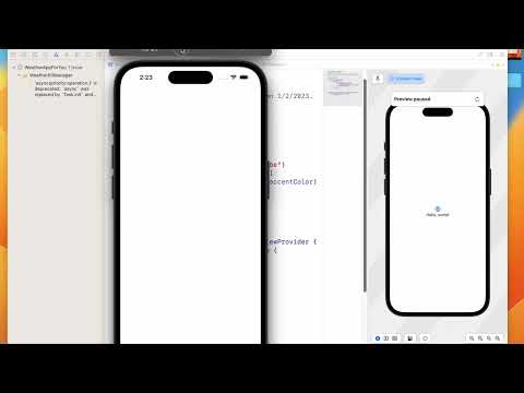 SwiftUI WeatherKit and CoreLocation