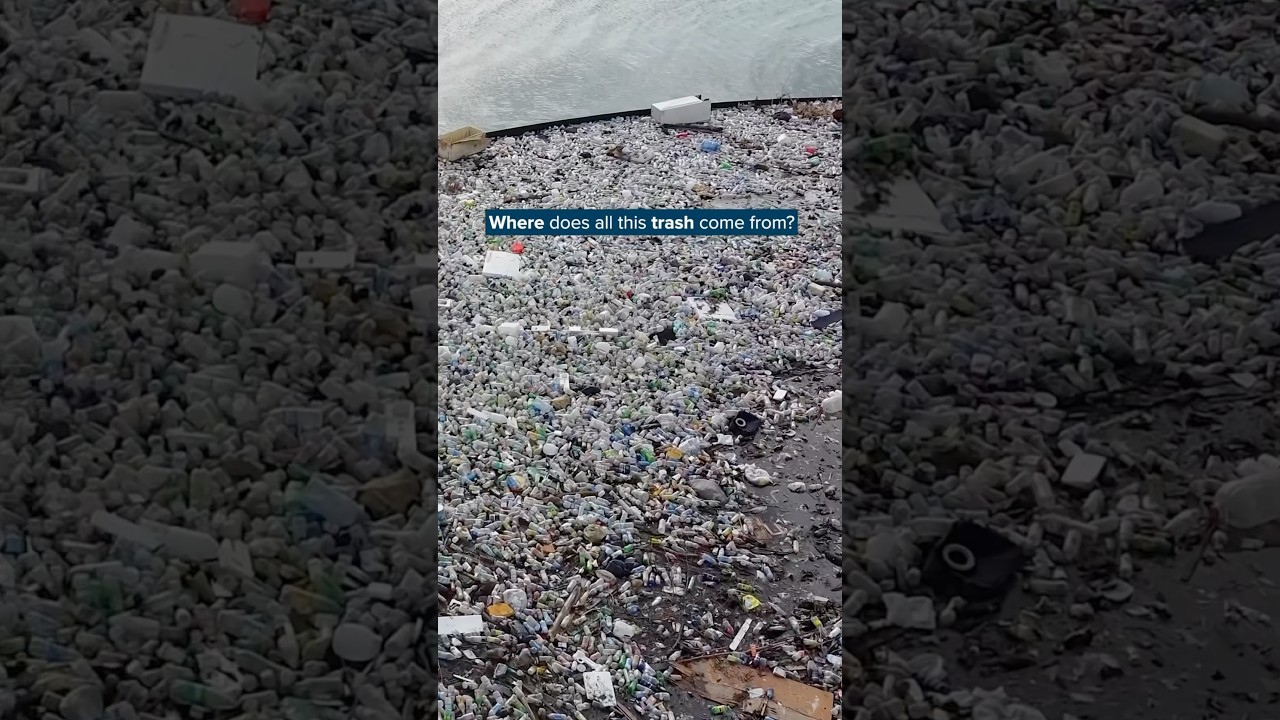 Where does the trash in rivers come from
