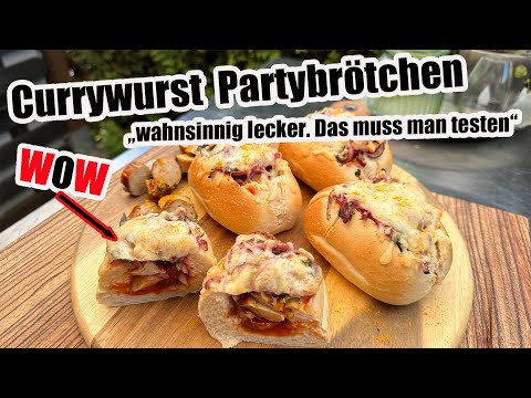 Currywurst Partybrötchen vom Grill - einfach und lecker  | The BBQ BEAR