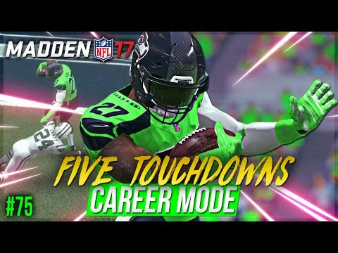 FIVE TOUCHDOWNS! MUST WATCH PERFORMANCE! MADDEN 17 CAREER MODE RB | SEASON 8
