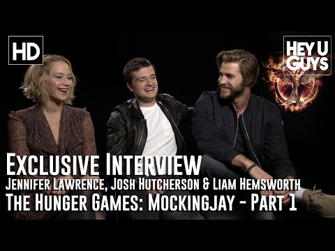 Jennifer Lawrence, Josh Hutcherson & Liam Hemsworth Interview: The Hunger Games: Mockingjay - Part 1