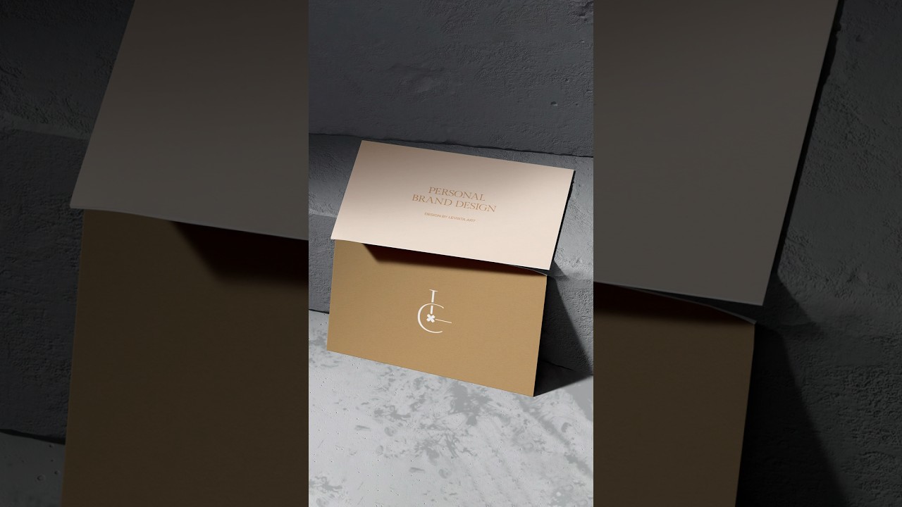 Visual identity with monogram logo design L+C for personal branding