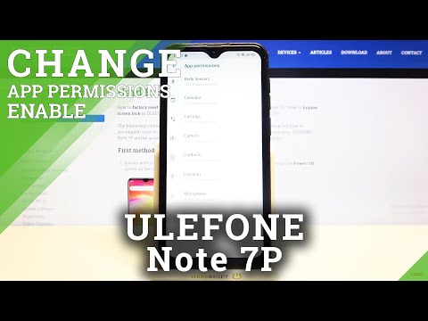 How to Manage App Permissions in ULEFONE Note 7P – Change Apps Permissions