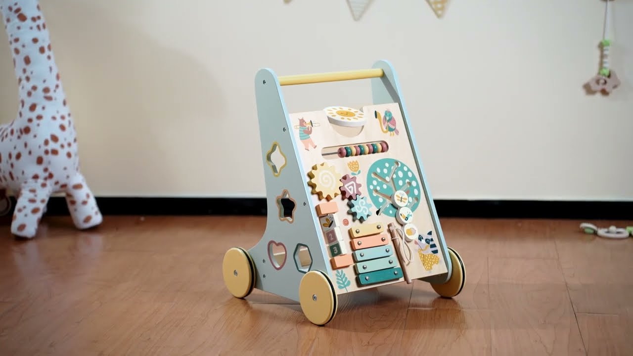 Robud ROBUD Lauflernwagen Waldabenteuer Holz mit Spielelementen