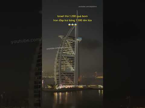 Israel thả 1.200 quả bom, Iran đáp trả 1.300 tên lửa 😨 #tintuc #chinhtri #tinthegioi #chientranh