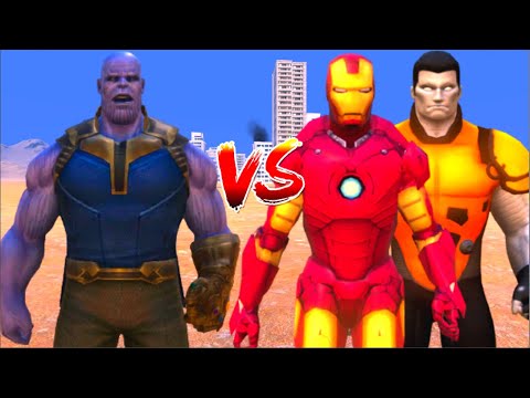 100 Thanos vs 1000 IRON MAN and 1000 Colossus (Marvel vs Marvel)