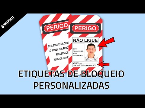 Produtos Personalizados - Etiquetas de Bloqueio - TAGOUT