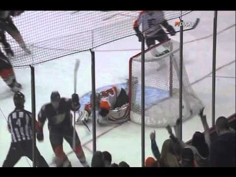 Andreas Nodl scores vs the Ducks - 12-31-2010