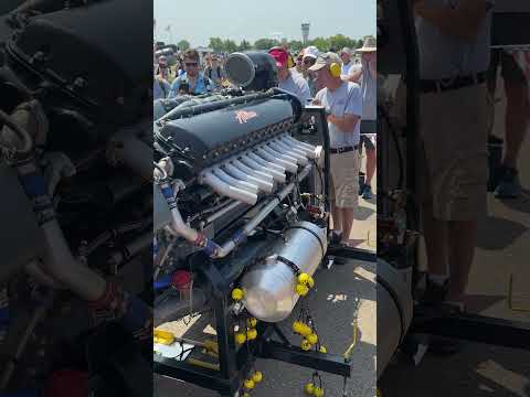 Allison V1710 WW2 V12 Engine Start Up