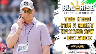 The NEED for a Right Handed Bat to Balance the Line-Up