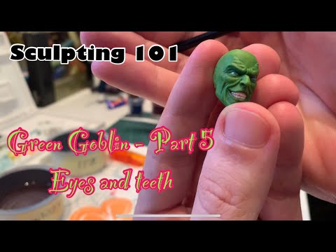 Green Goblin Head - Part 5 - Eyes and teeth!