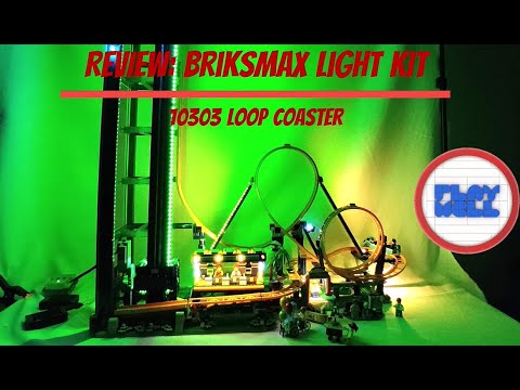 Briksmax Light kit for the LEGO Icons 10303 Loop Coaster - Setup & Review
