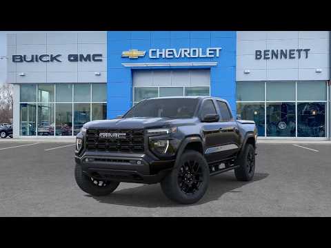 2026 GMC Canyon Crew Cab Short Box 4-Wheel Drive Elevation in Black for sale at Bennett Chevrolet Cadillac Buick GMC Ltd. in Cambridge, ON